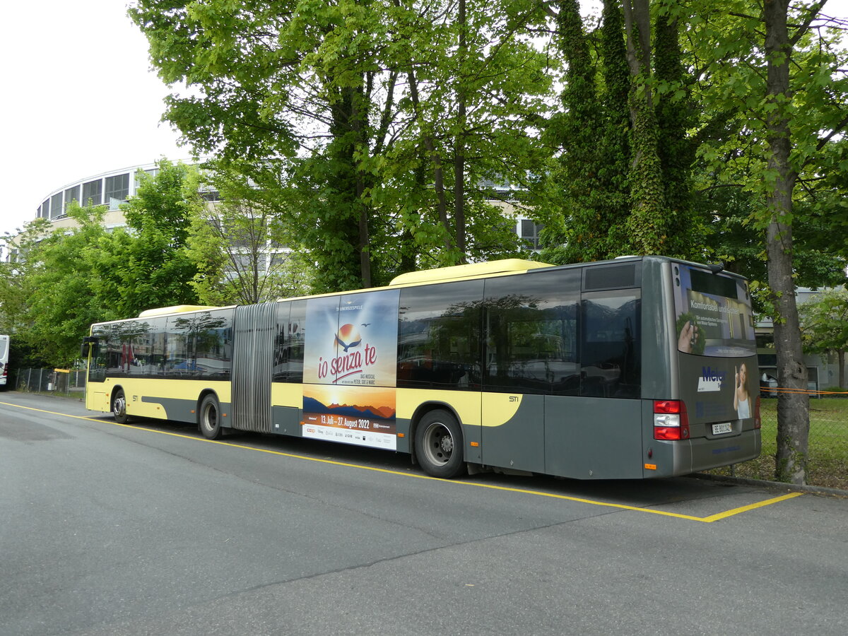 (235'738) - STI Thun - Nr. 142/BE 801'142 - MAN am 16. Mai 2022 bei der Schifflndte Thun