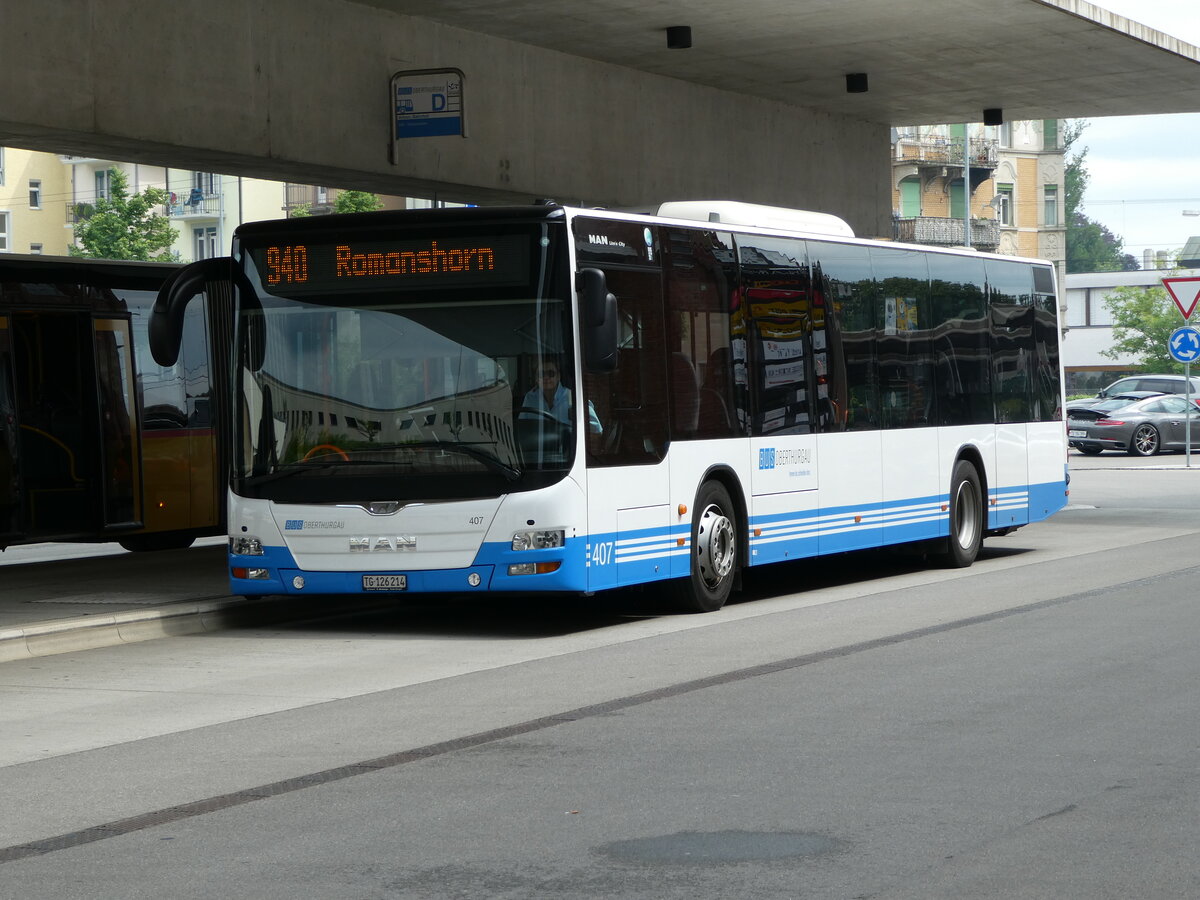 (235'993) - BOTG Amriswil - Nr. 407/TG 126'214 - MAN (ex Nr. 4) am 21. Mai 2022 in Arbon, Bushof