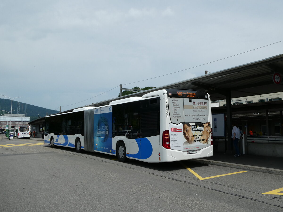 (236'192) - BOGG Wangen b.O. - Nr. 212/SO 186'910 - Mercedes am 22. Mai 2022 beim Bahnhof Olten