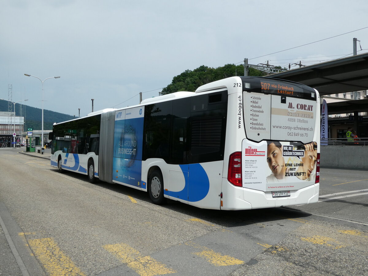 (236'193) - BOGG Wangen b.O. - Nr. 212/SO 186'910 - Mercedes am 22. Mai 2022 beim Bahnhof Olten