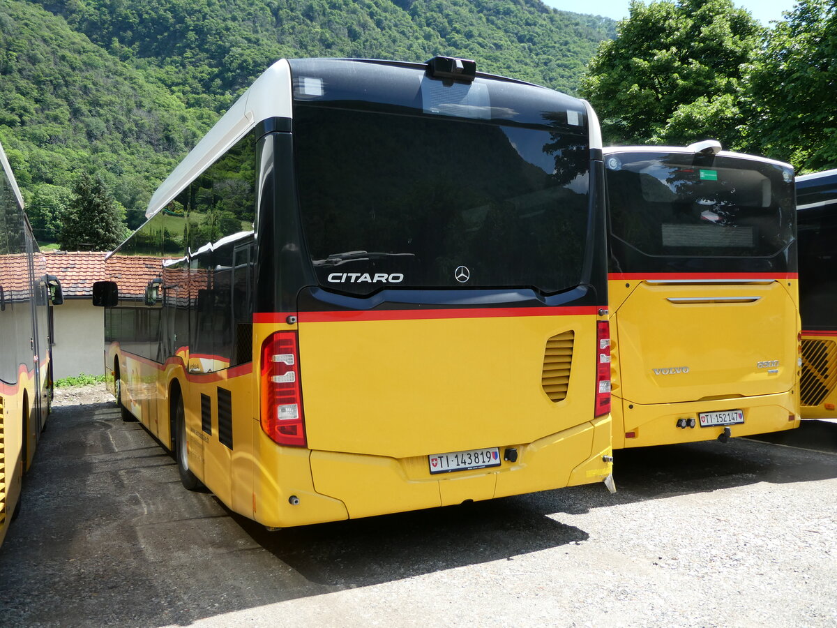 (236'292) - ATV, Rivera - Nr. 14/TI 143'819 - Mercedes (ex Starnini, Tenero) am 26. Mai 2022 in Rivera, Garage