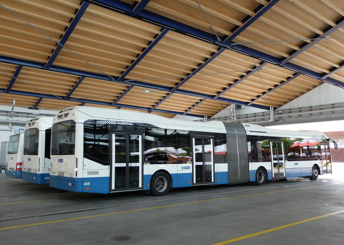 (236'465) - VBZ Zrich - Nr. 458/ZH 941'458 - Volvo am 28. Mai 2022 in Zrich, Garage Hardau