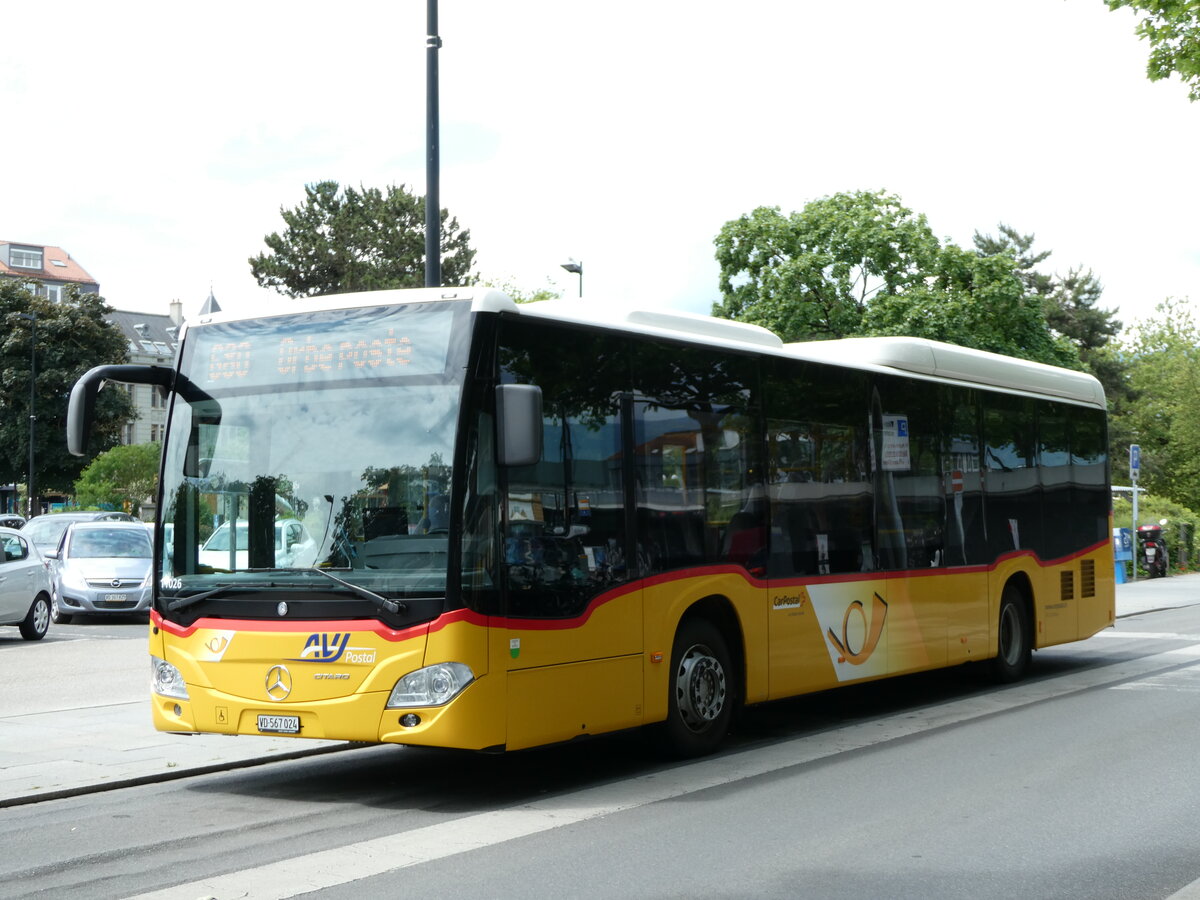 (236'980) - AVJ Les Bioux - VD 567'024 - Mercedes am 6. Juni 2022 beim Bahnhof Yverdon