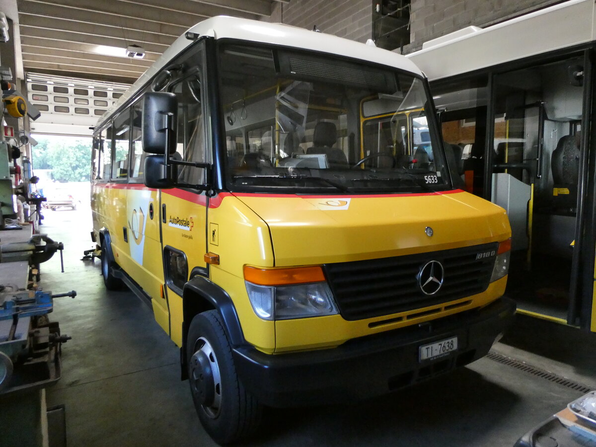 (237'100) - Barenco, Faido - TI 7638 - Mercedes/VDL am 12. Juni 2022 in Faido, Garage