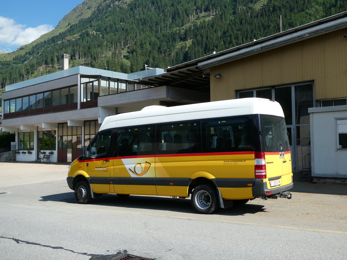 (237'753) - Marchetti, Airolo - TI 303'333 - Mercedes (ex TI 255'319) am 2. Juli 2022 in Airolo, Alte Garage