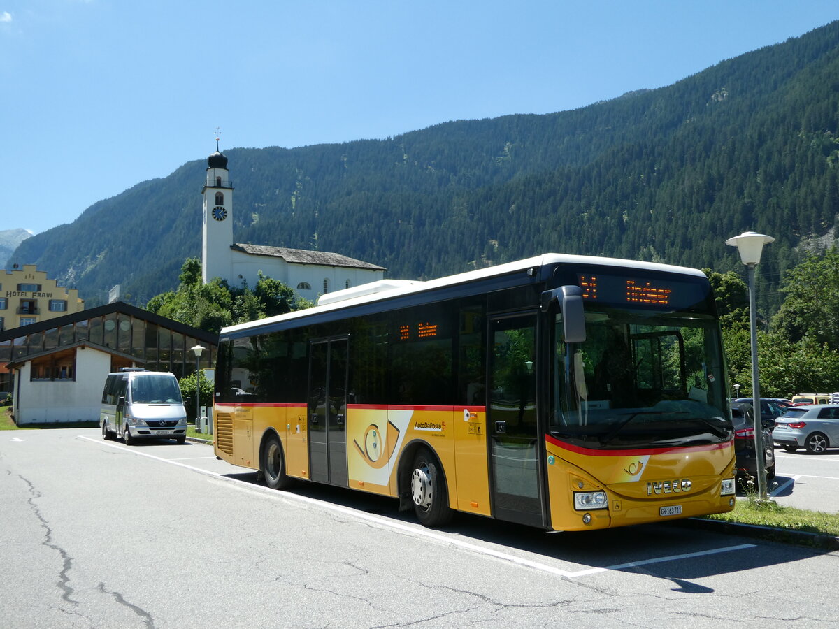 (237'784) - Gaudenz, Andeer - GR 163'711 - Iveco (ex Mark, Andeer) am 2. Juli 2022 in Andeer, Parkplatz