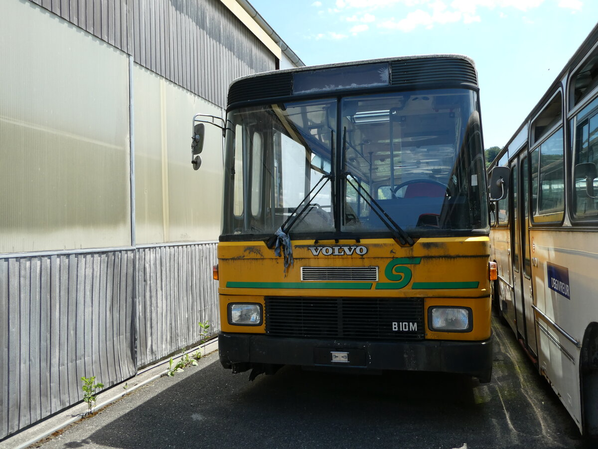 (237'885) - Baumann, Mnnedorf (Rtrobus) - (ZH 101'243) - Volvo/Hess (ex Pntener, Dussnang; ex BOS Wil Nr. 6; ex Bus-Halter, Wil Nr. 6) am 3. Juli 2022 in Faoug, Carrosserie Etter