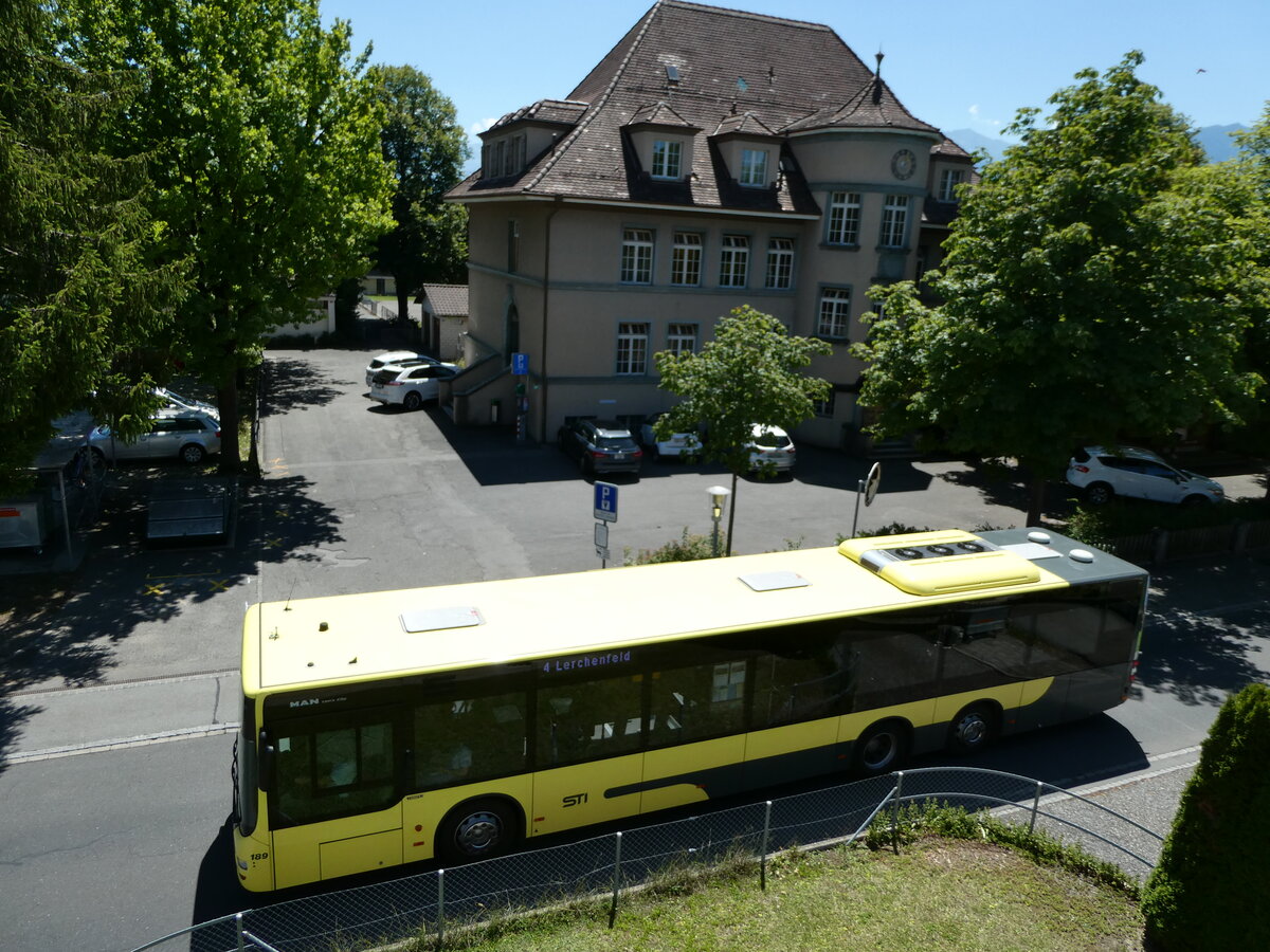 (238'020) - STI Thun - Nr. 189/BE 804'189 - MAN am 11. Juli 2022 in Thun-Lerchenfeld, Langestrasse