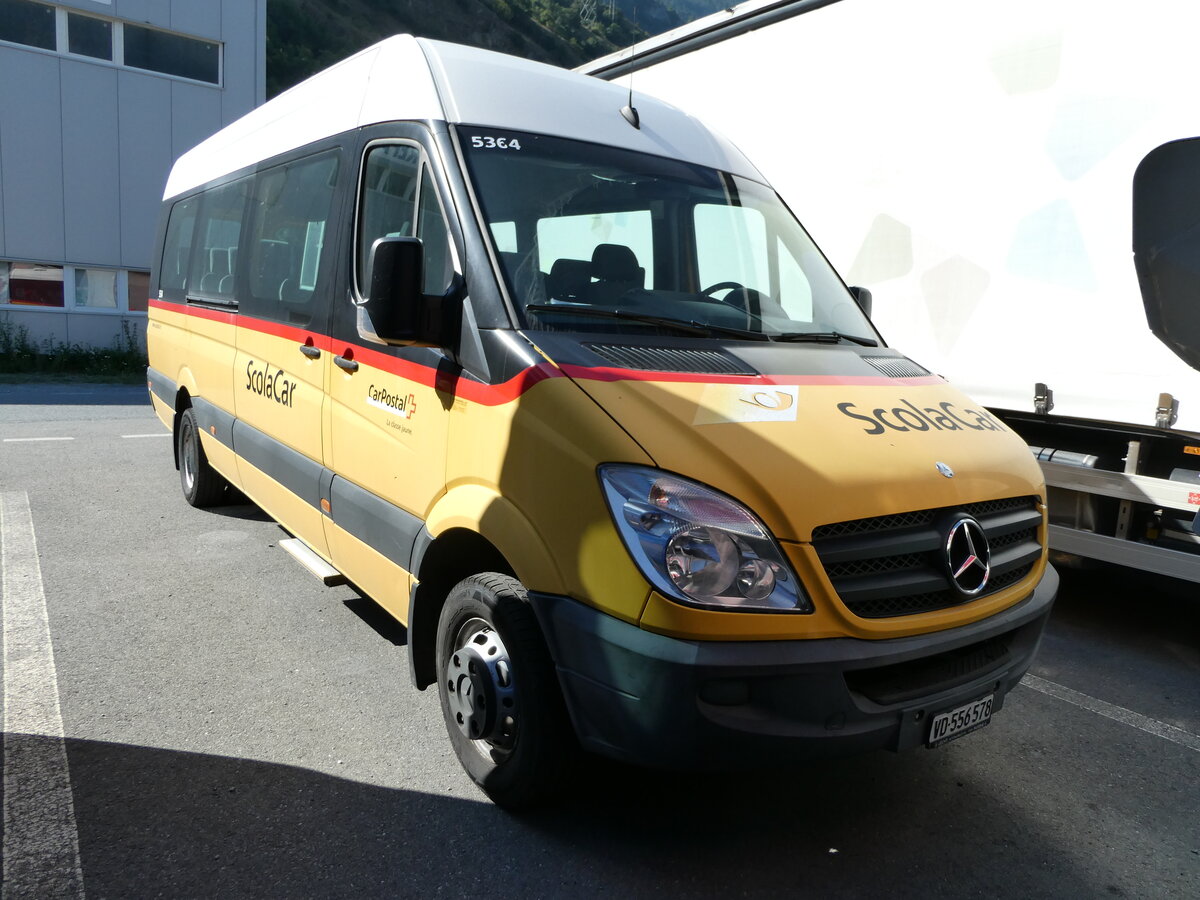 (238'079) - CarPostal Ouest - VD 556'578 - Mercedes am 16. Juli 2022 in Saxon, Garage Visa