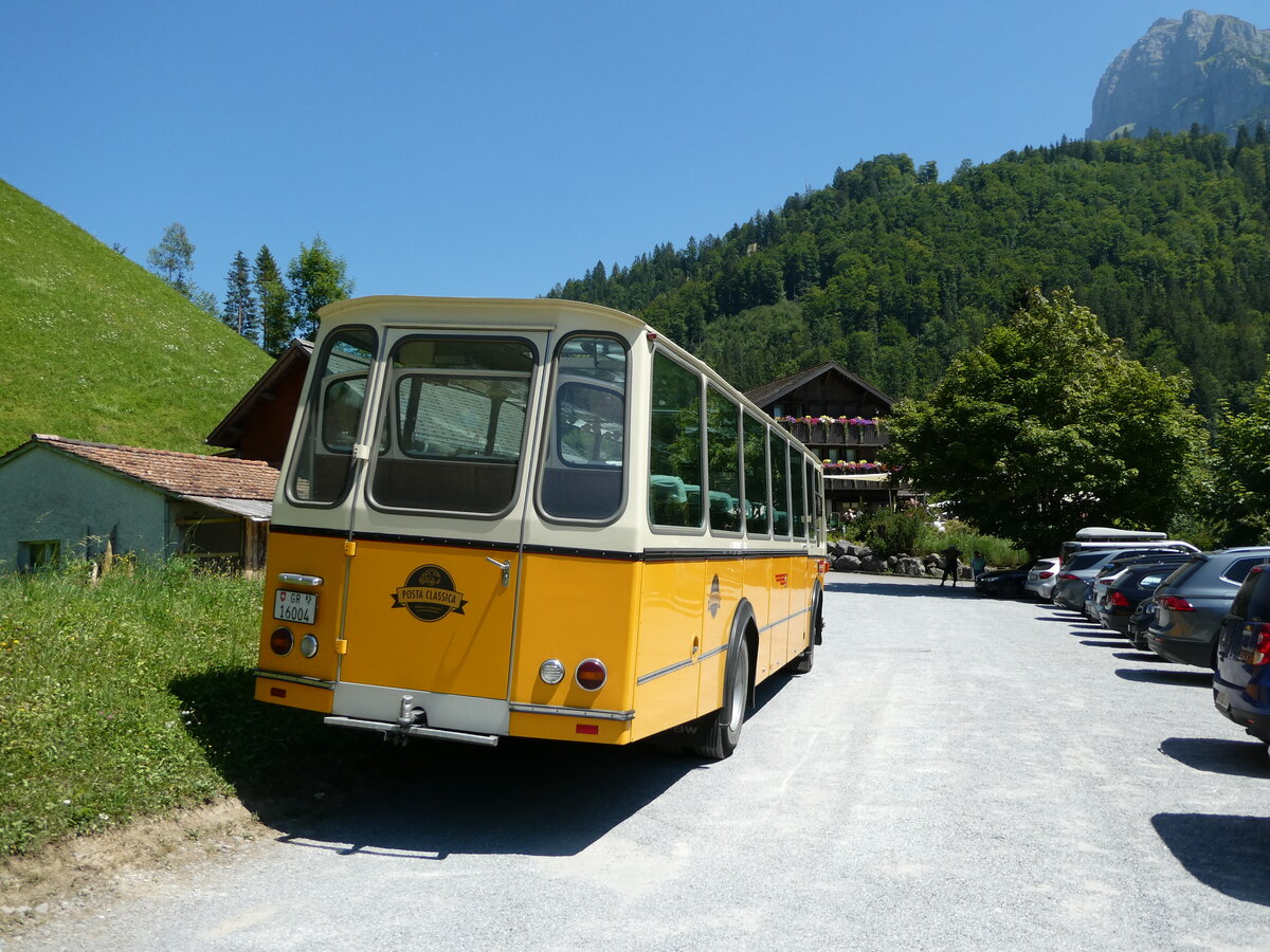 (238'254) - Wittwer, Chur - GR 16'004 - FBW/Gangloff (ex Eggenberger, Mriken; ex AVG Grindelwald Nr. 11; ex P 24'170) am 17. Juli 2022 in Klntal, Hotel Rhodannenberg