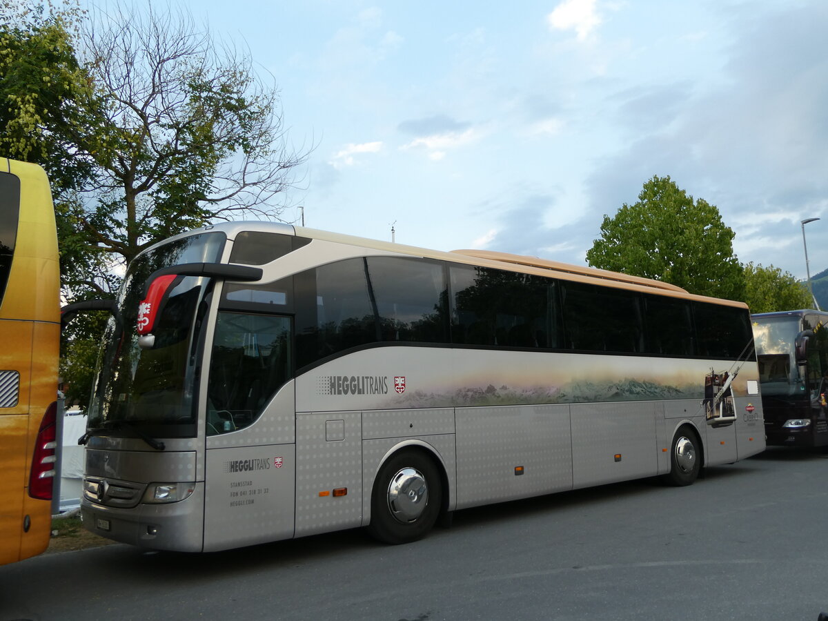 (238'335) - Heggli, Stansstad - NW 6038 - Mercedes am 23. Juli 2022 in Thun, Strandbad