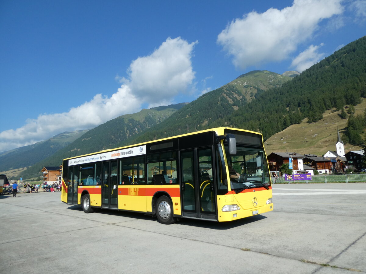 (238'369) - GIOM, Cadempino - TI 183'654 - Mercedes (ex Meyer, Gschenen; ex BLT Oberwil Nr. 38) am 24. Juli 2022 in Ulrichen, PostAuto-Terminal