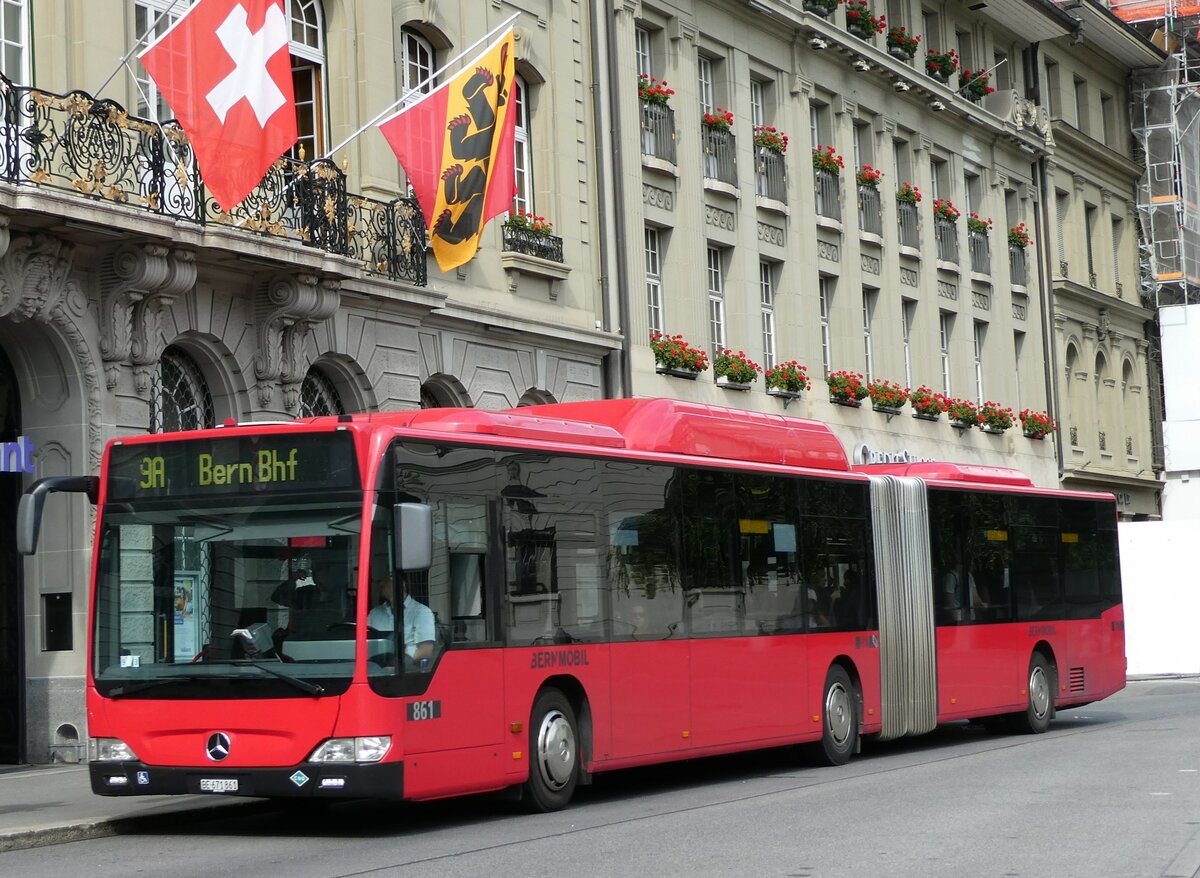 (238'534) - Bernmobil, Bern - Nr. 861/BE 671'861 - Mercedes am 28. Juli 2022 in Bern, Bundesplatz