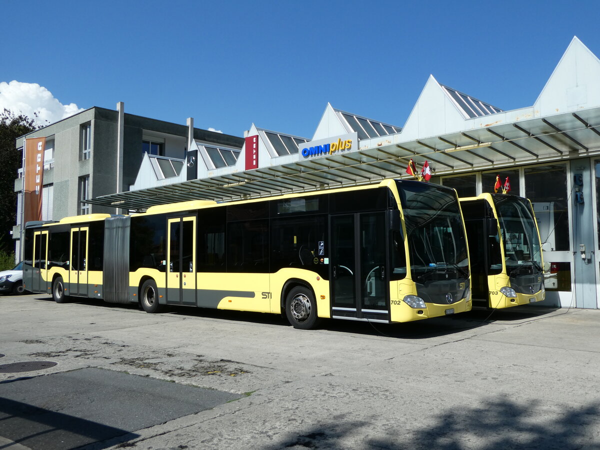 (238'581) - STI Thun - Nr. 702/BE 555'702 - Mercedes am 30. Juli 2022 in Thun, Garage