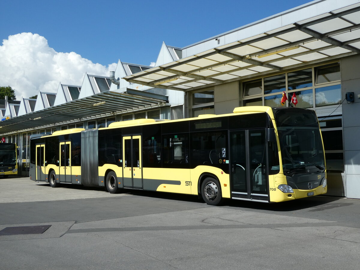 (238'583) - STI Thun - Nr. 708/BE 865'708 - Mercedes am 30. Juli 2022 in Thun, Garage