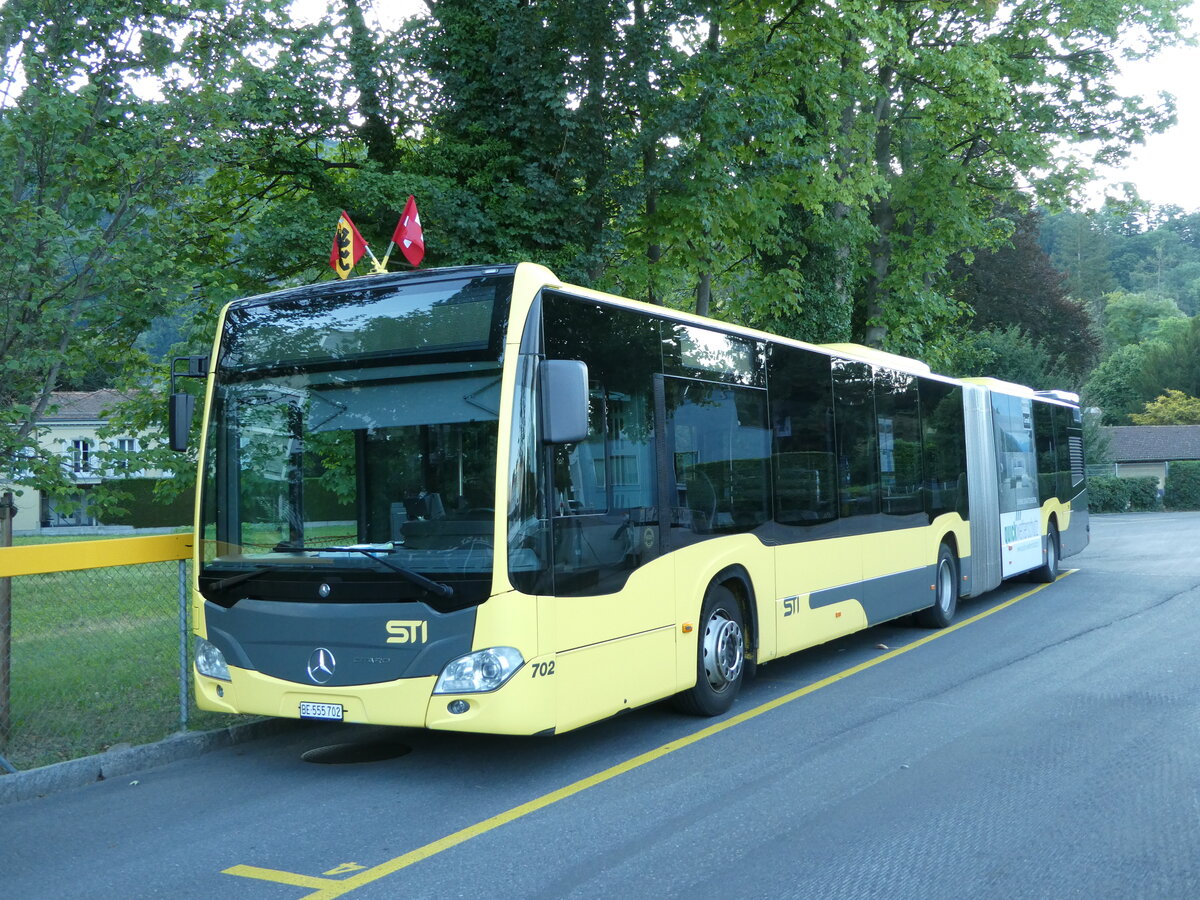 (238'639) - STI Thun - Nr. 702/BE 555'702 - Mercedes am 31. Juli 2022 bei der Schifflndte Thun