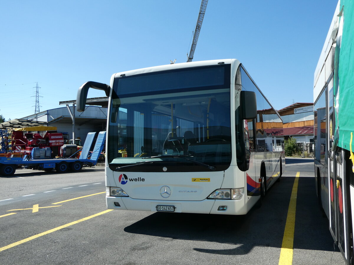 (238'748) - Steiner, Messen - SO 142'657 - Mercedes (ex Kuhn, Merenschwand; ex Kng, Beinwil) am 1. August 2022 in Kerzers, Interbus