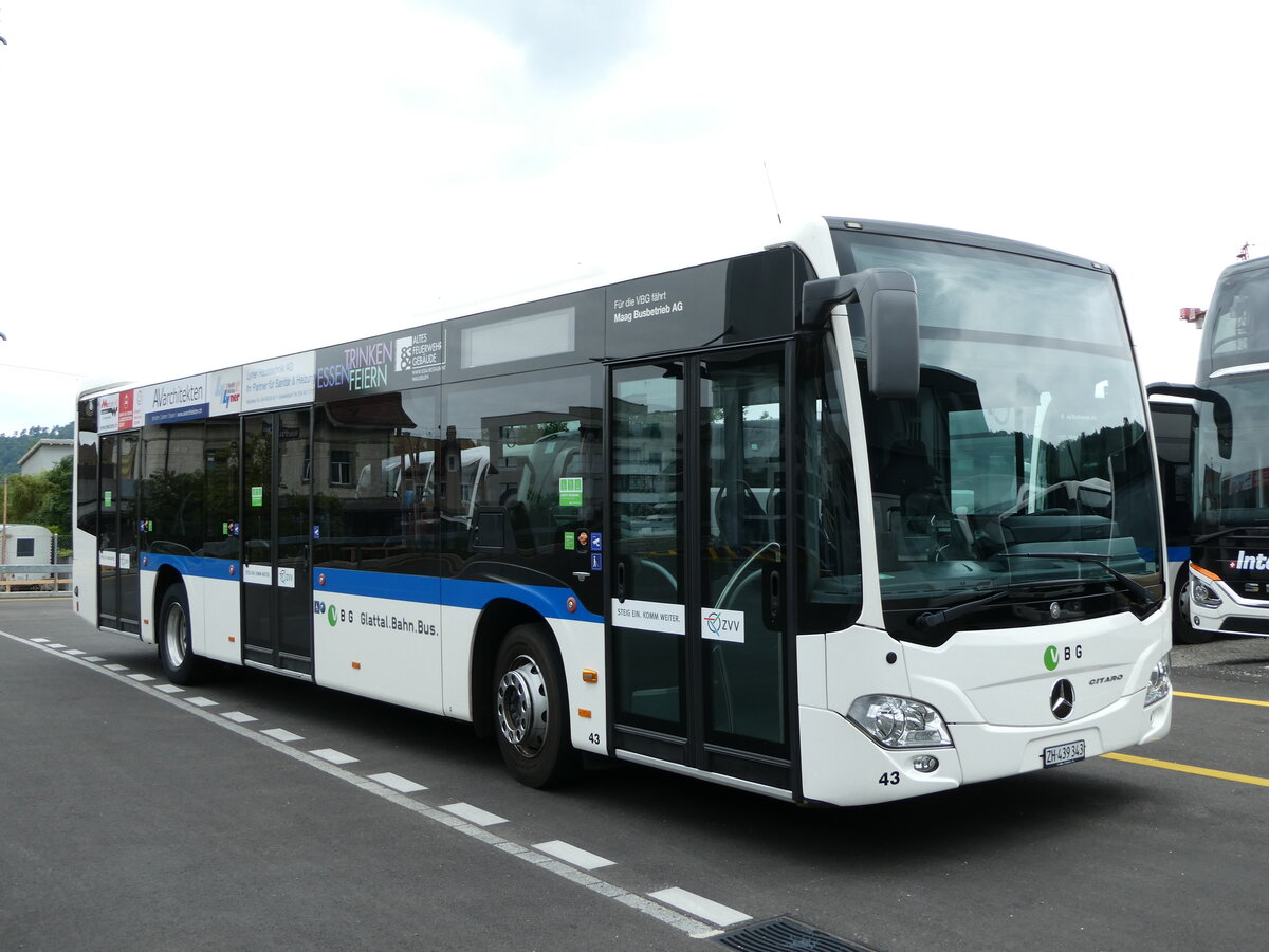 (238'932) - Maag, Kloten - Nr. 43/ZH 439'343 - Mercedes am 7. August 2022 in Winterthur, EvoBus