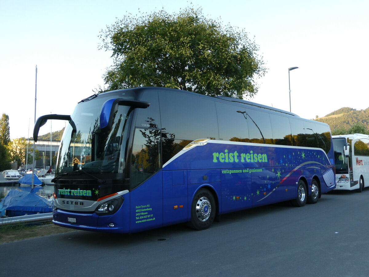 (239'028) - Reist, Gutenburg - BE 102'826 - Setra am 13. August 2022 in Thun, Strandbad