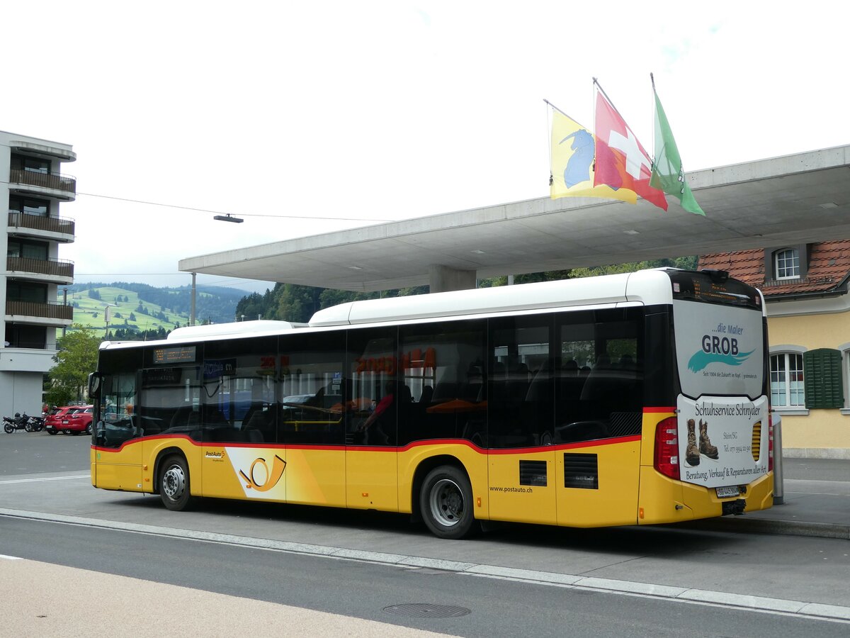 (239'124) - PostAuto Ostschweiz - SG 445'304 - Mercedes am 20. August 2022 beim Bahnhof Wattwil