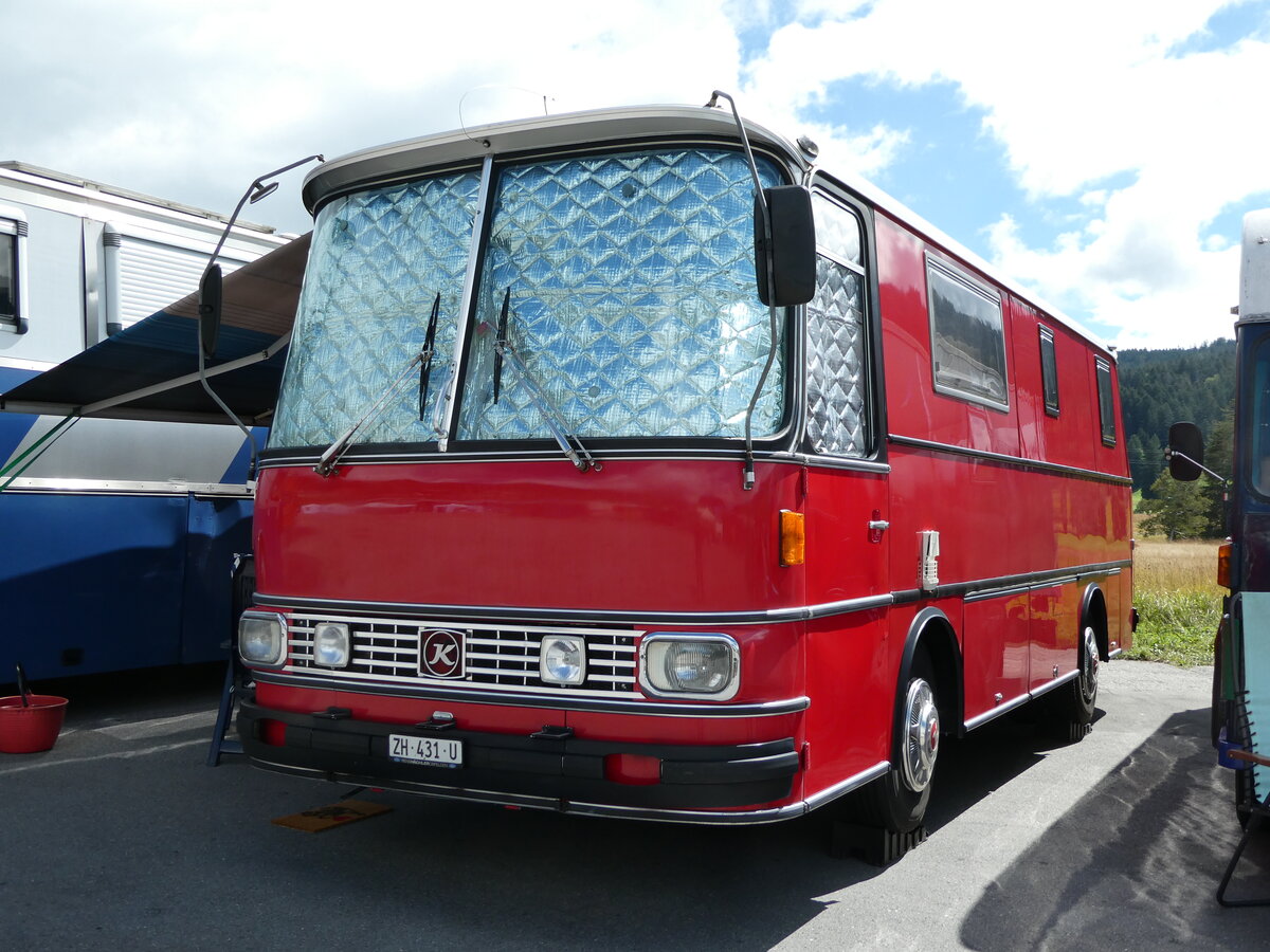 (239'185) - Beer, Obfelden - ZH 431 U - Setra am 20. August 2022 in Wildhaus, Munzenriet