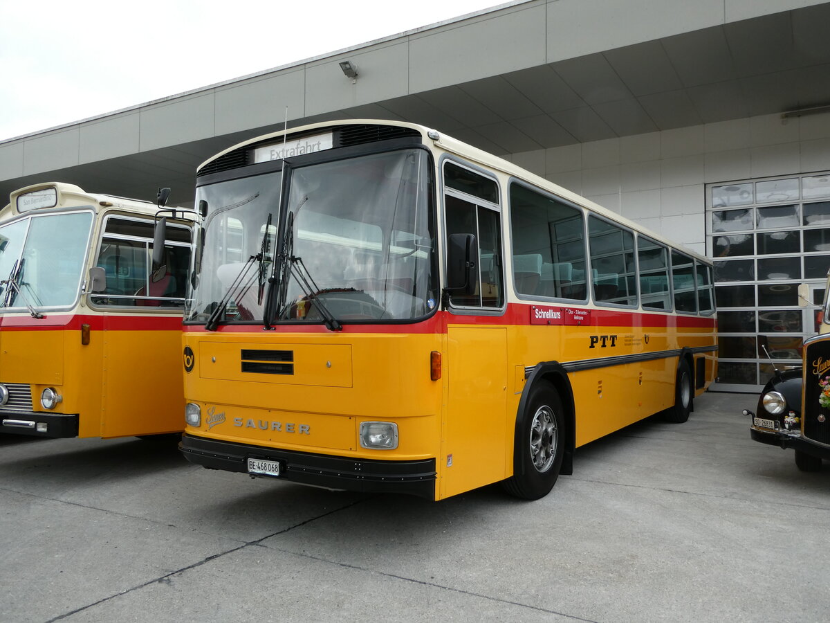 (239'573) - Mller, Uttigen - BE 468'068 - Saurer/R&J (ex Stocker, Ottikon; ex Eberle, Wittenbach; ex P 25'350) am 27. August 2022 in Oberkirch, CAMPUS Sursee