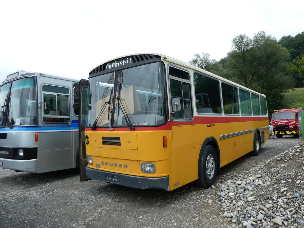 (239'648) - Ryser, Auswil - BE 2077 U - Saurer/Hess (ex Flury, Balm) am 27. August 2022 in Oberkirch, CAMPUS Sursee