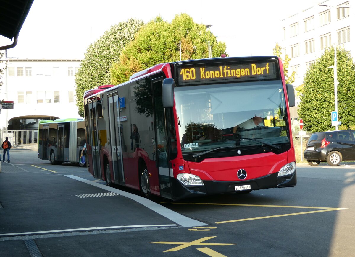 (239'729) - Bernmobil, Bern - Nr. 441/BE 855'441 - Mercedes am 28. August 2022 beim Bahnhof Konolfingen