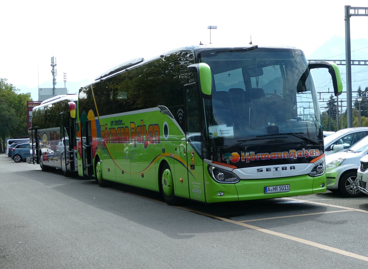 (239'900) - Aus Deutschland: Hrmann, Augsburg - Nr. 5011/A-HR 5011 - Setra am 30. August 2022 in Thun, CarTerminal