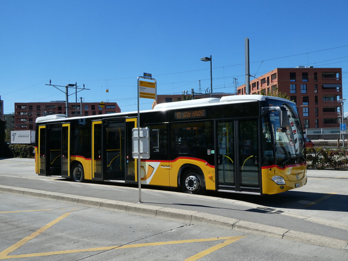 (240'014) - PostAuto Bern - Nr. 1/BE 414'001 - Mercedes am 11. September 2022 beim Bahnhof Ddingen