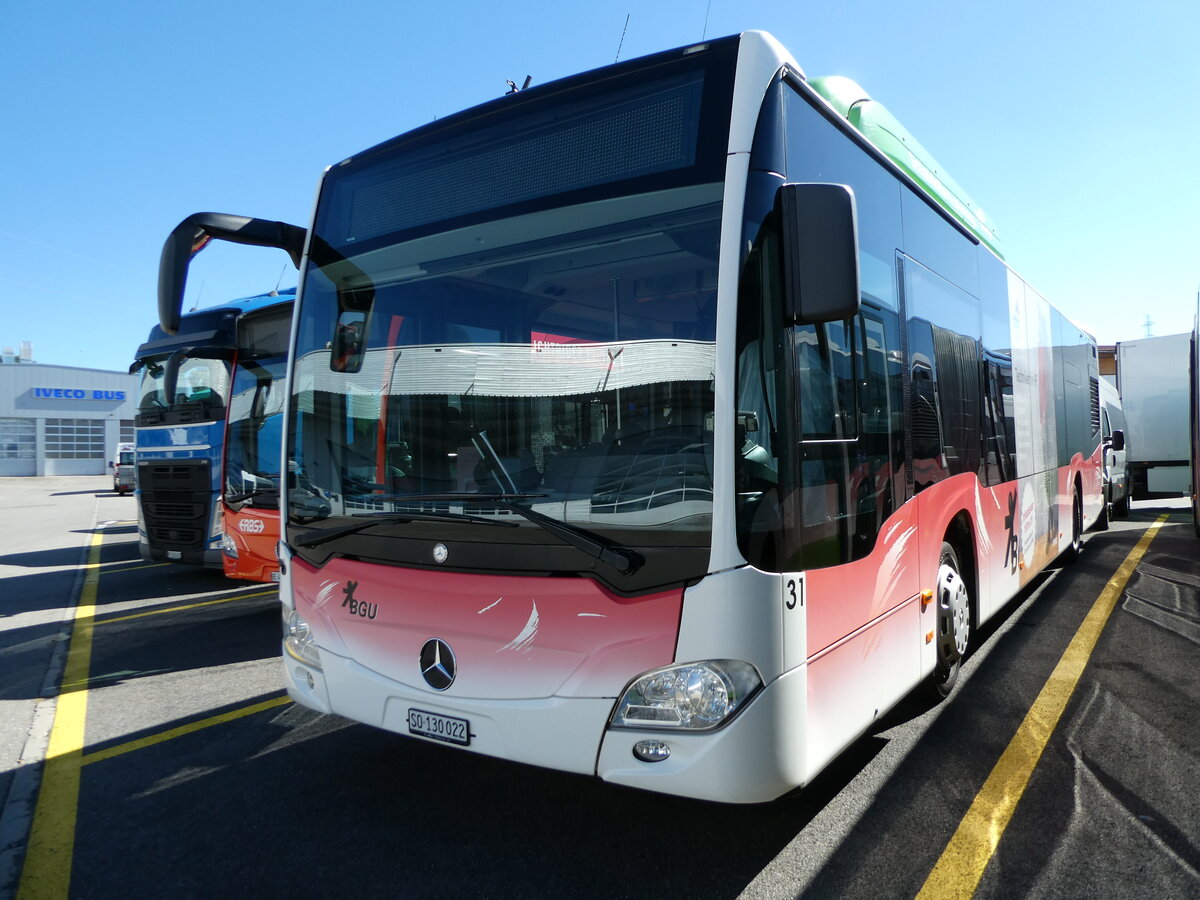 (240'018) - BGU Grenchen - Nr. 31/SO 130'022 - Mercedes am 11. September 2022 in Kerzers, Interbus