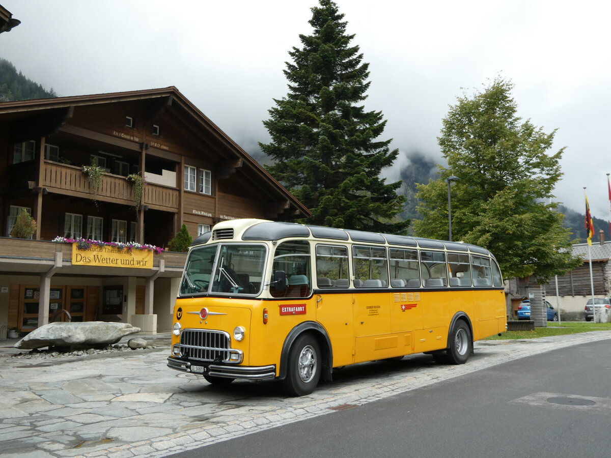 (240'259) - Gerber, Matzendorf - SO 50'805 - FBW/R&J (ex Kontiki, Wettingen; ex P 24'001; ex P 21'501) am 25. September 2022 in Guttannen, Dorf