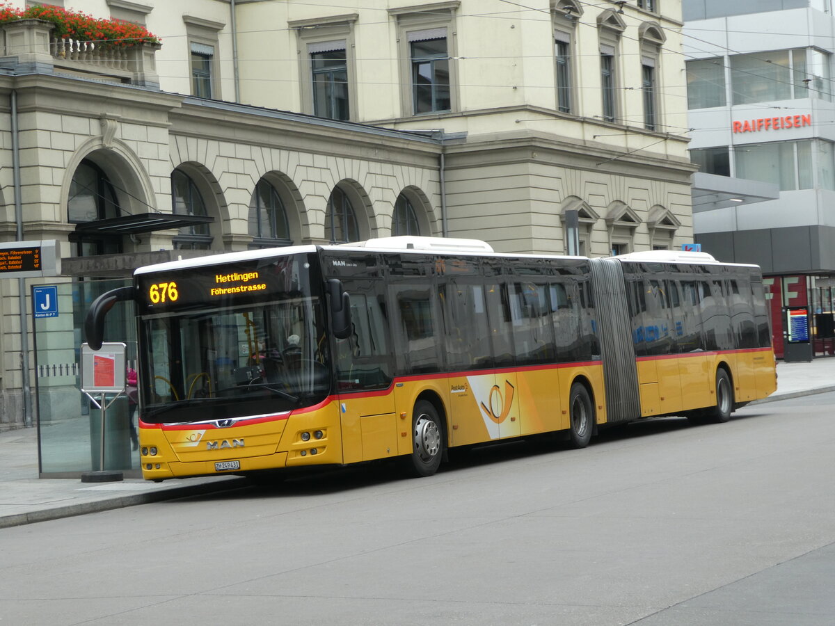 (241'589) - Moser, Flaach - Nr. 360/ZH 249'431 - MAN am 20. Oktober 2022 beim Hauptbahnhof Winterthur