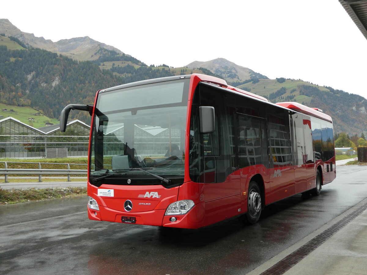 (241'659) - AFA Adelboden - Nr. 27 - Mercedes am 21. Oktober 2022 in Frutigen, Garage