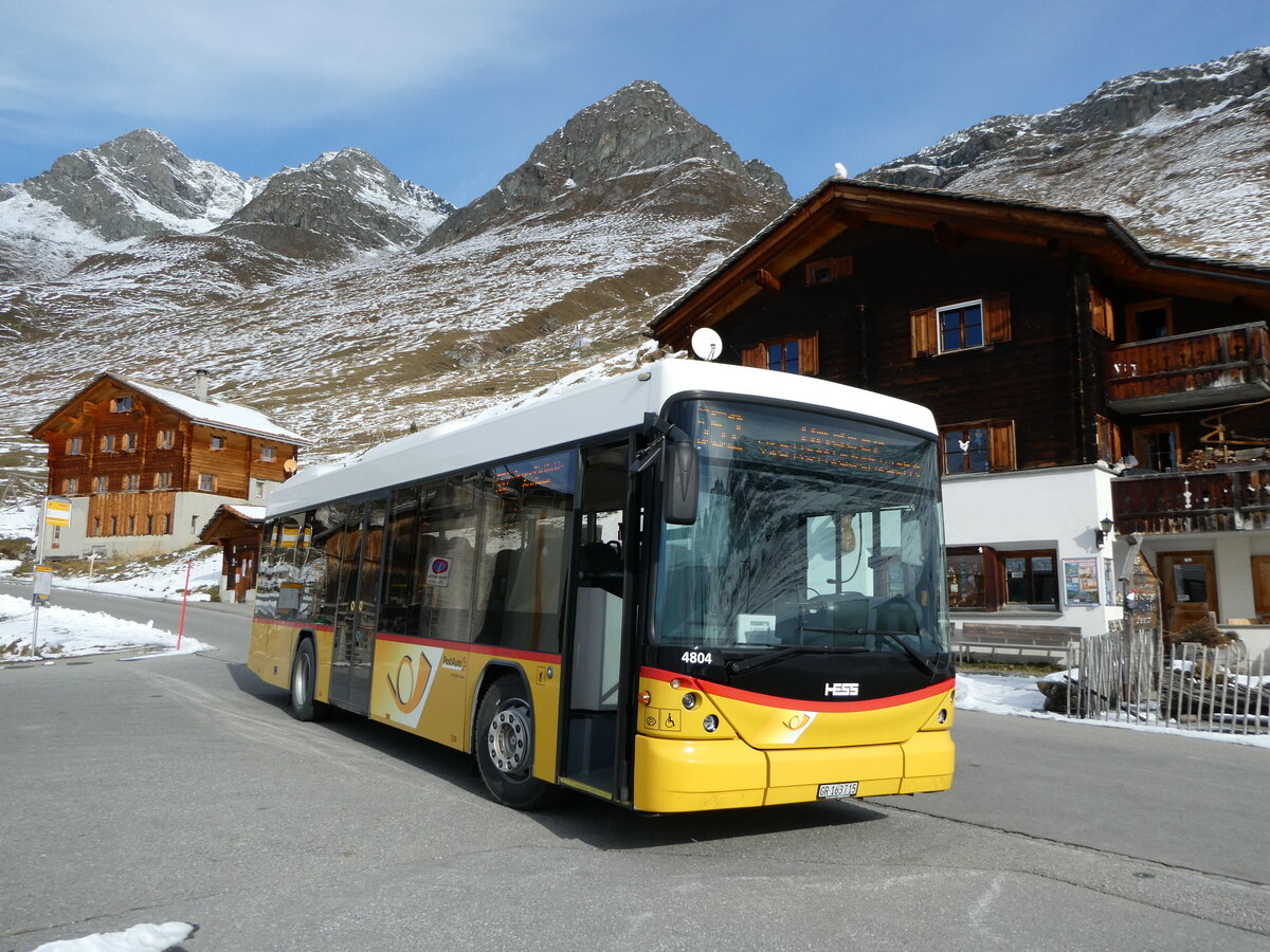 (242'264) - Gaudenz, Andeer - GR 163'715 - Scania/Hess (ex Stutz, Jonen; ex PostAuto Graubnden; ex AVG Meiringen Nr. 67; ex AVG Meiringen Nr. 76; ex Steiner, Messen) am 8. November 2022 in Juf