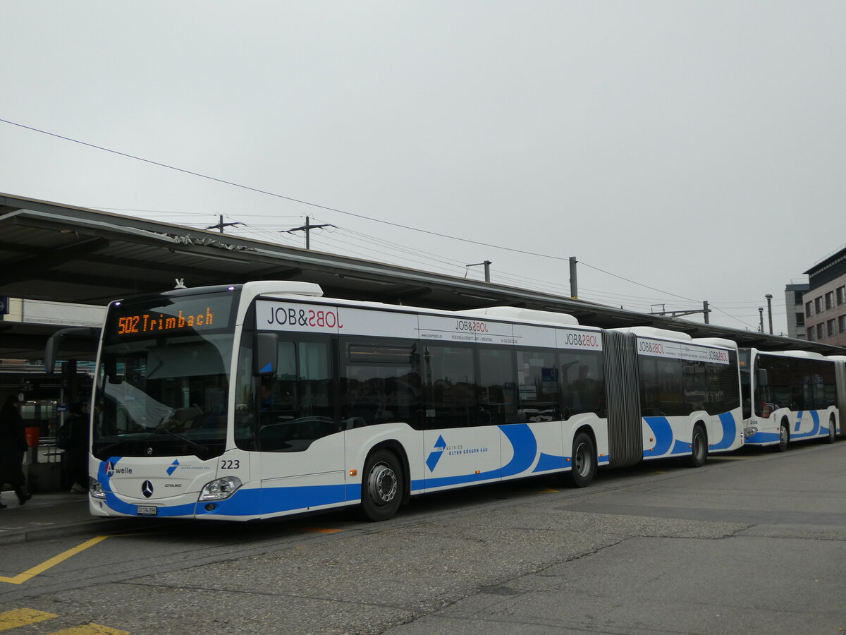 (242'578) - BOGG Wangen b.O. - Nr. 223/SO 194'896 - Mercedes am 12. November 2022 beim Bahnhof Olten