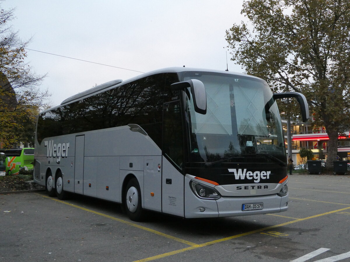 (242'670) - Aus Deutschland: Weger, Dachau - DAH-DS 579 - Setra am 13. November 2022 in Zrich, Sihlquai