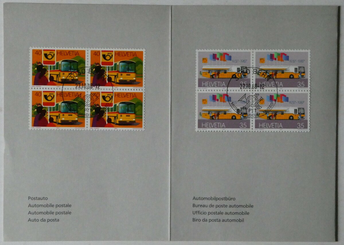 (242'694) - Briefmarken vom 27. Oktober 1988 am 14. November 2022 in Thun