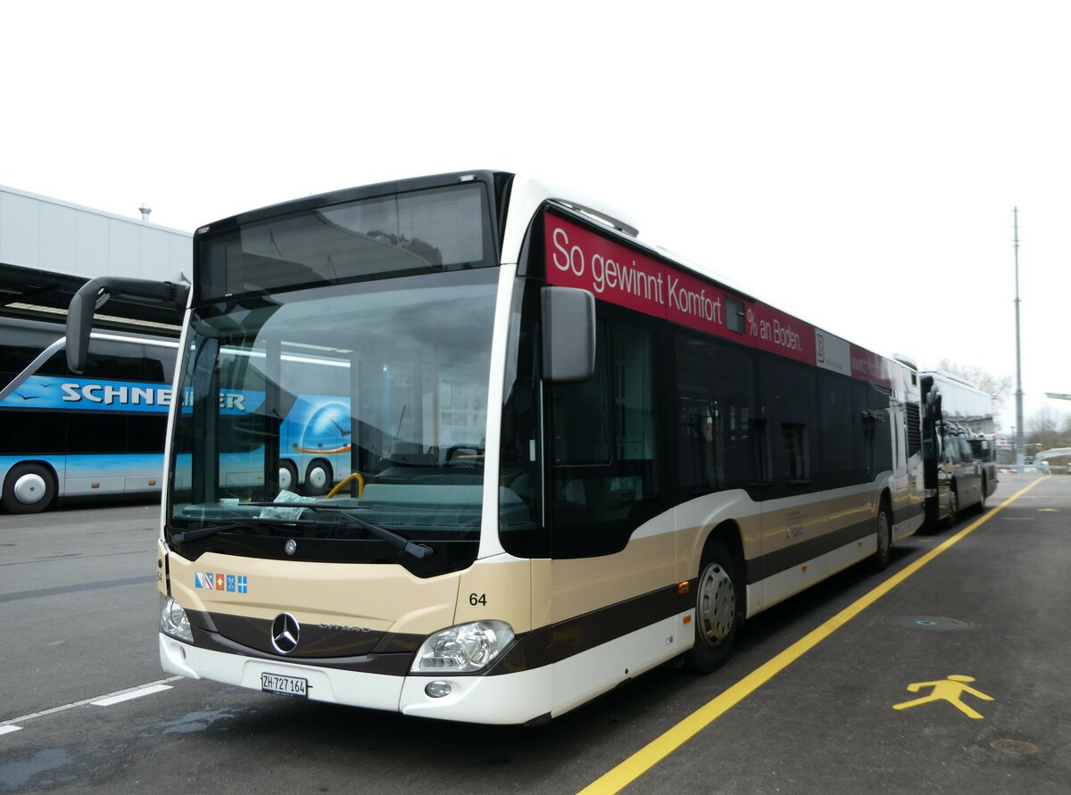 (243'242) - AZZK Zollikon - Nr. 64/ZH 727'164 - Mercedes am 29. November 2022 in Winterthur, EvoBus