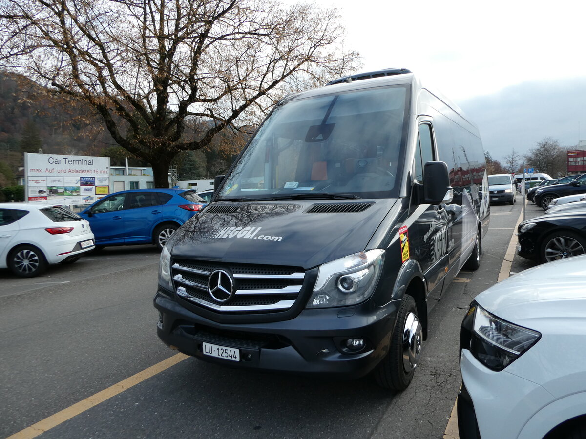 (243'349) - Heggli, Kriens - Nr. 69/LU 12'544 - Mercedes am 2. Dezember 2022 in Thun, CarTerminal