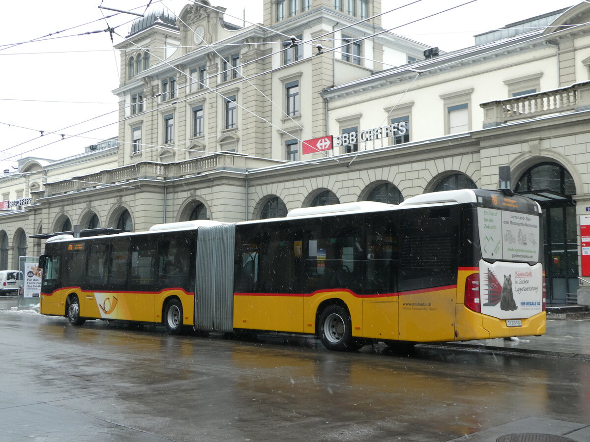 (243'945) - Moser, Flaach - Nr. 395/ZH 249'949 - Mercedes am 16. Dezember 2022 beim Hauptbahnhof Winterthur