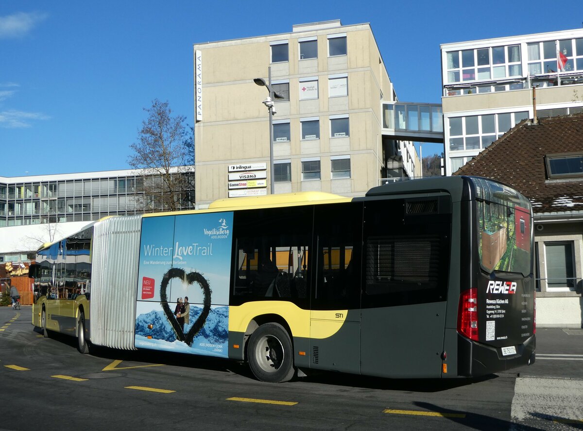 (244'052) - STI Thun - Nr. 172/BE 752'172 - Mercedes am 20. Dezember 2022 beim Bahnhof Thun