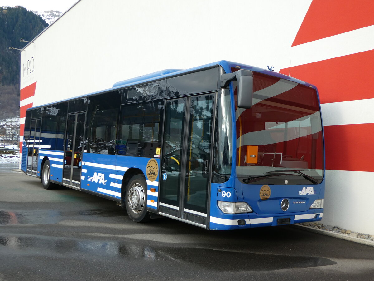 (244'064) - AFA Adelboden - Nr. 90 - Mercedes am 20. Dezember 2022 in Frutigen, Garage