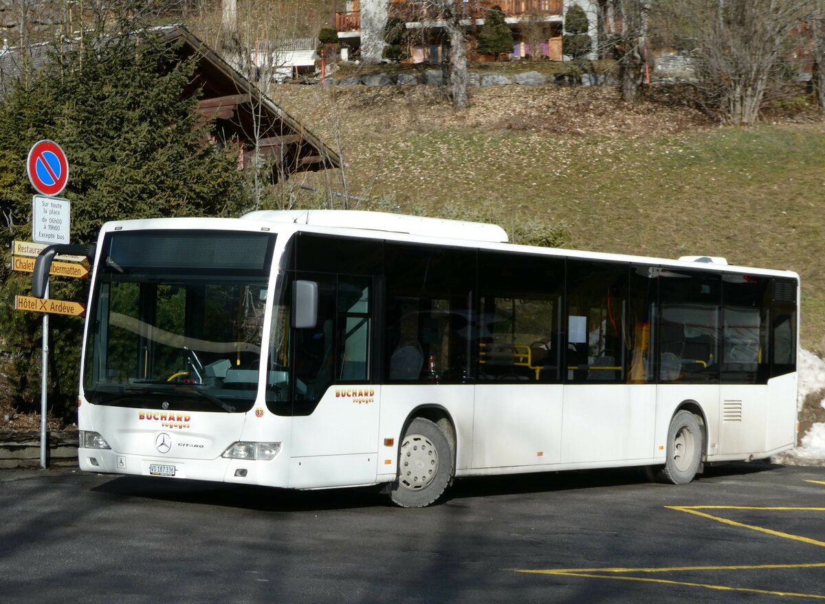 (244'226) - Buchard, Leytron - Nr. 93/VS 187'336 - Mercedes (ex TMR Martigny Nr. 102) am 27. Dezember 2022 in Ovronnaz, La Croise