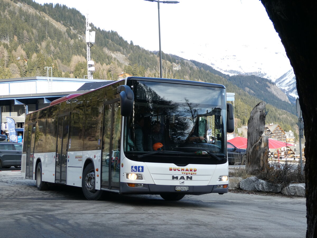 (244'268) - Buchard, Leytron - Nr. 72/VS 240'470 - MAN (ex PostAuto Wallis Nr. 68; ex Lathion, Sion Nr. 68) am 28. Dezember 2022 in Anzre, Tlcabine