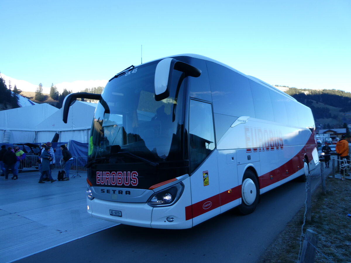 (244'555) - Knecht, Windisch - Nr. 45/AG 6019 - Setra am 7. Januar 2023 in Adelboden, Weltcup