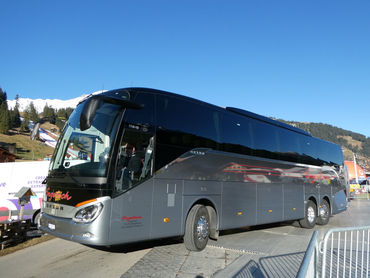 (244'606) - Engeloch, Riggisberg - BE 55'712 - Setra am 7. Januar 2023 in Adelboden, Weltcup