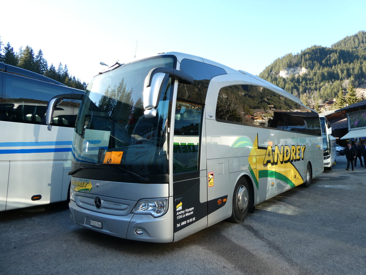 (244'732) - Andrey, Le Mouret - Nr. 3/FR 221'946 - Mercedes am 7. Januar 2023 in Adelboden, ASB