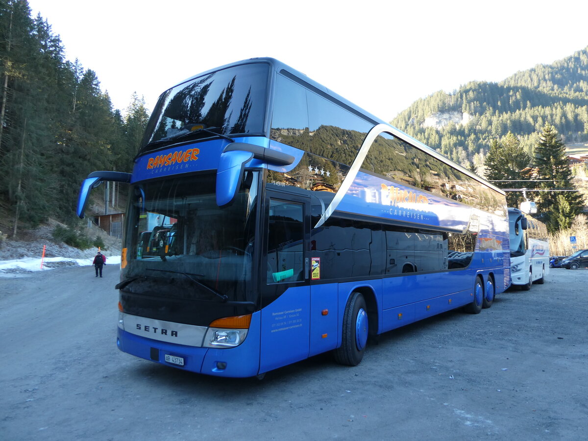 (244'806) - Ramsauer, Herisau - AR 43'734 - Setra am 7. Januar 2023 in Adelboden, ASB