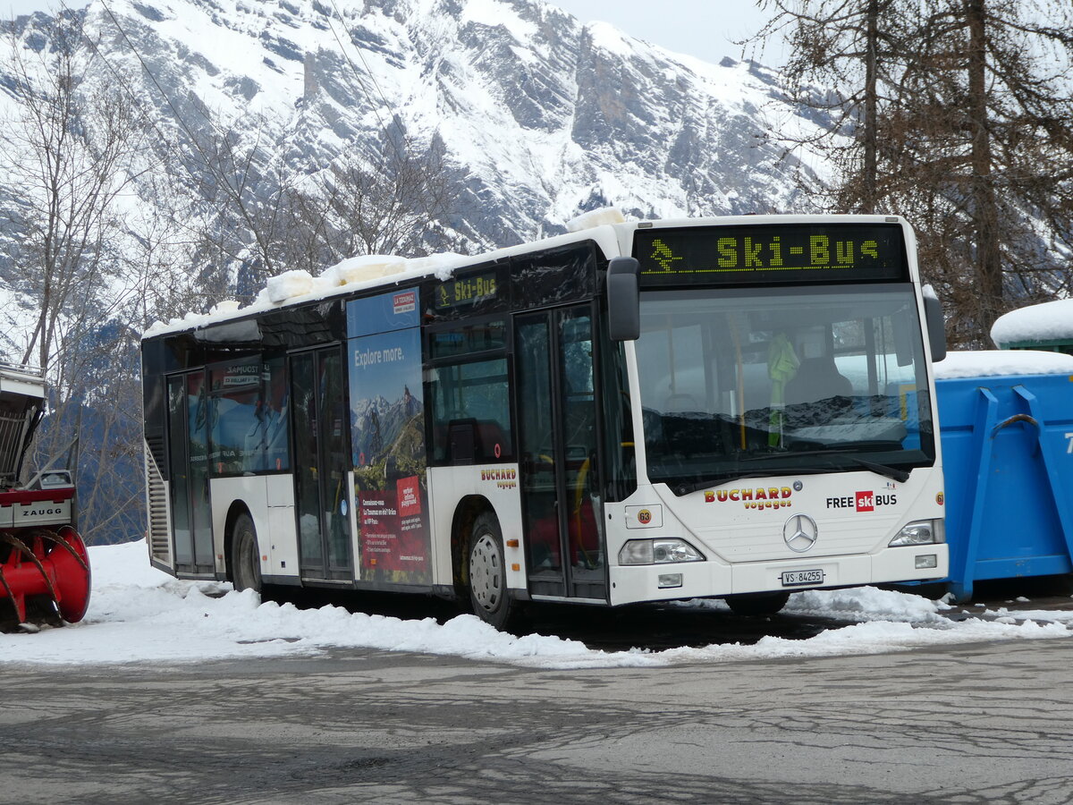 (245'037) - Buchard, Leytron - Nr. 63/VS 84'255 - Mercedes (ex BLT Oberwil Nr. 45) am 14. Januar 2023 in La Tzoumaz, L'Eterpey